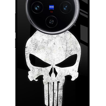 Punisher Skull Vivo X100 Glass Case