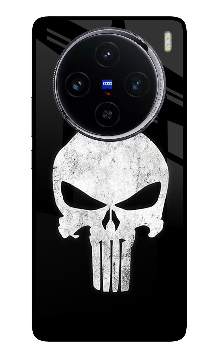 Punisher Skull Vivo X100 Back Cover, Glass case