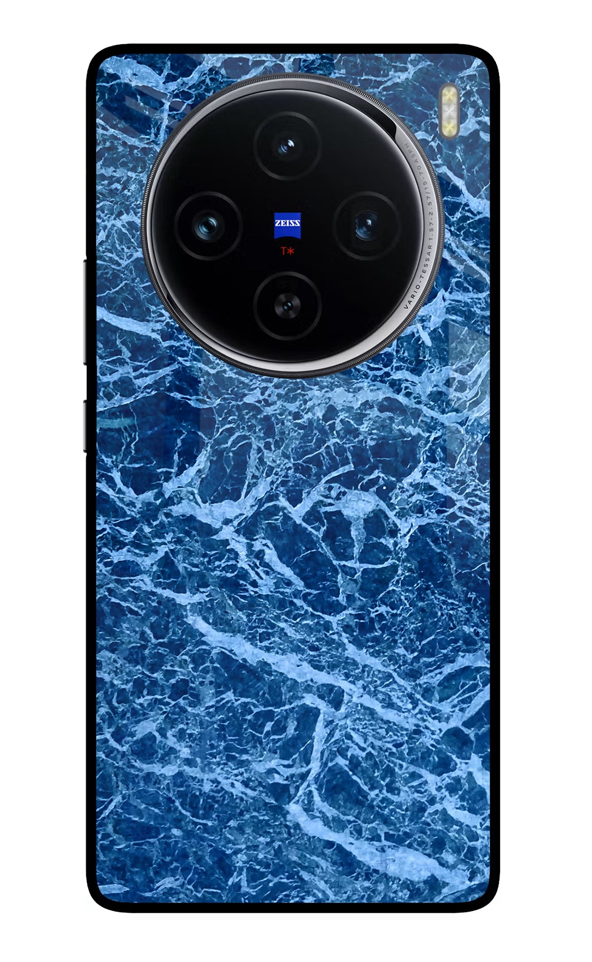 Blue Marble Vivo X100 Glass Case Back Cover by Casekaro