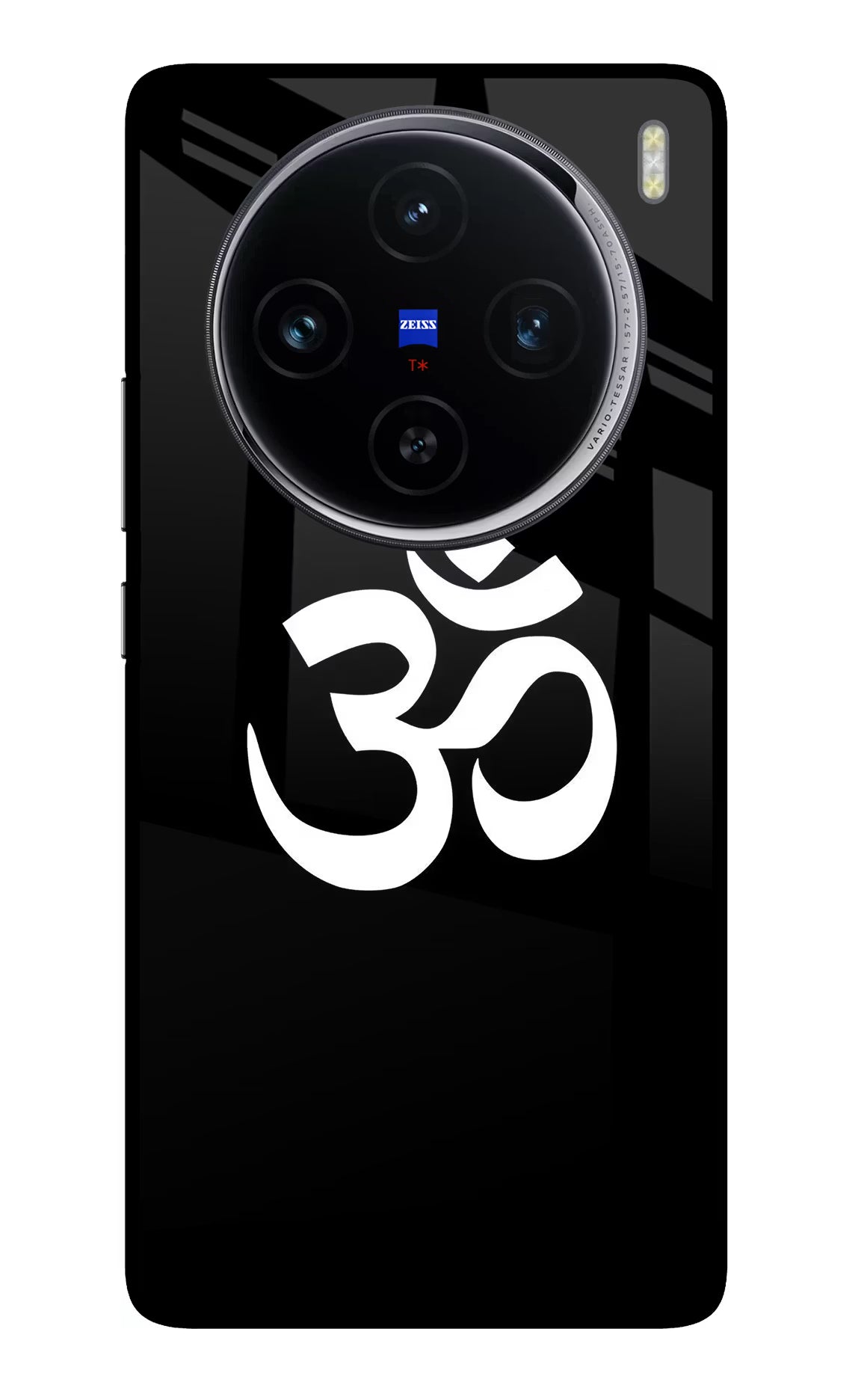 Om Vivo X100 Glass Case Back Cover by Casekaro