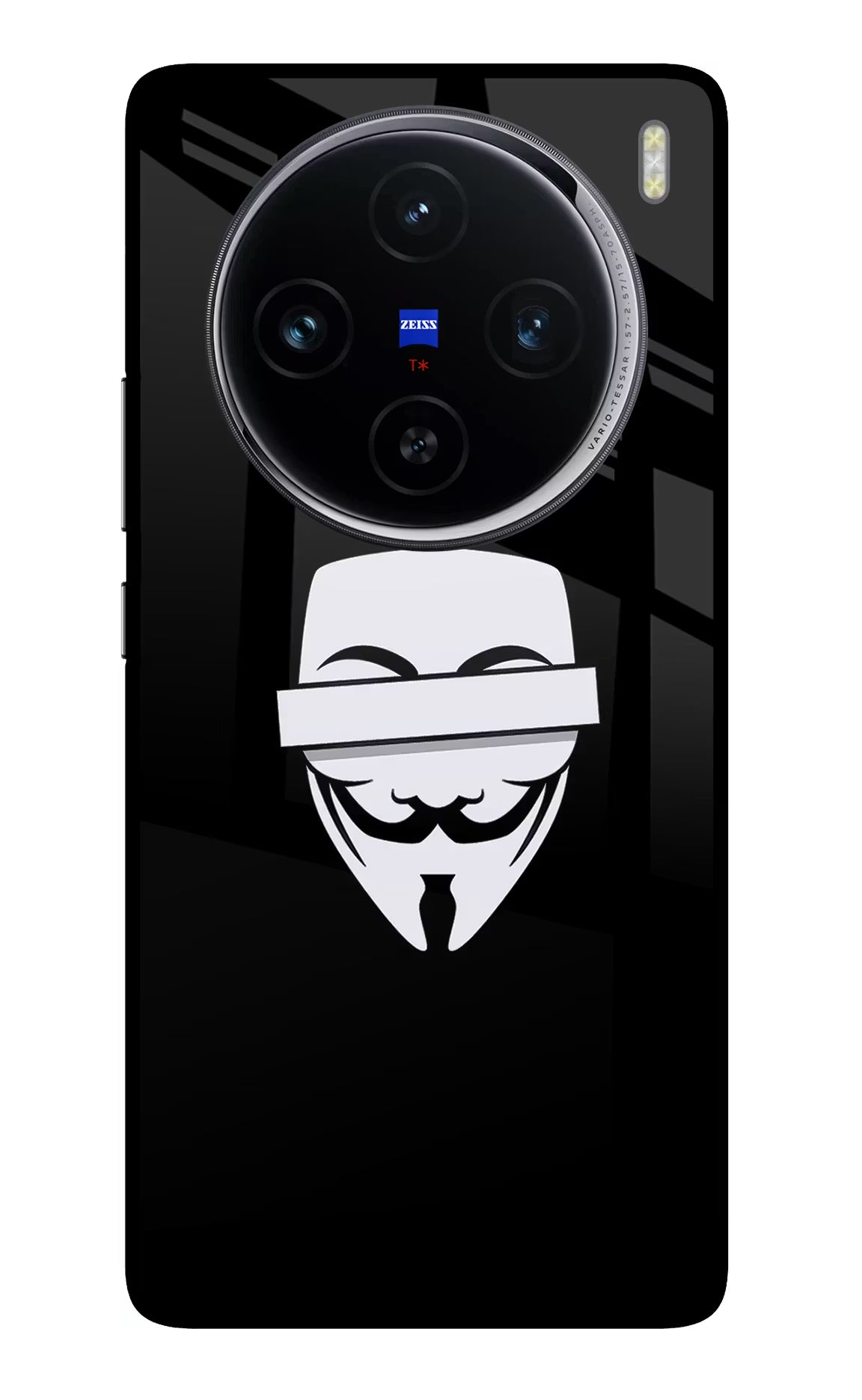 Anonymous Face Vivo X100 Glass Case