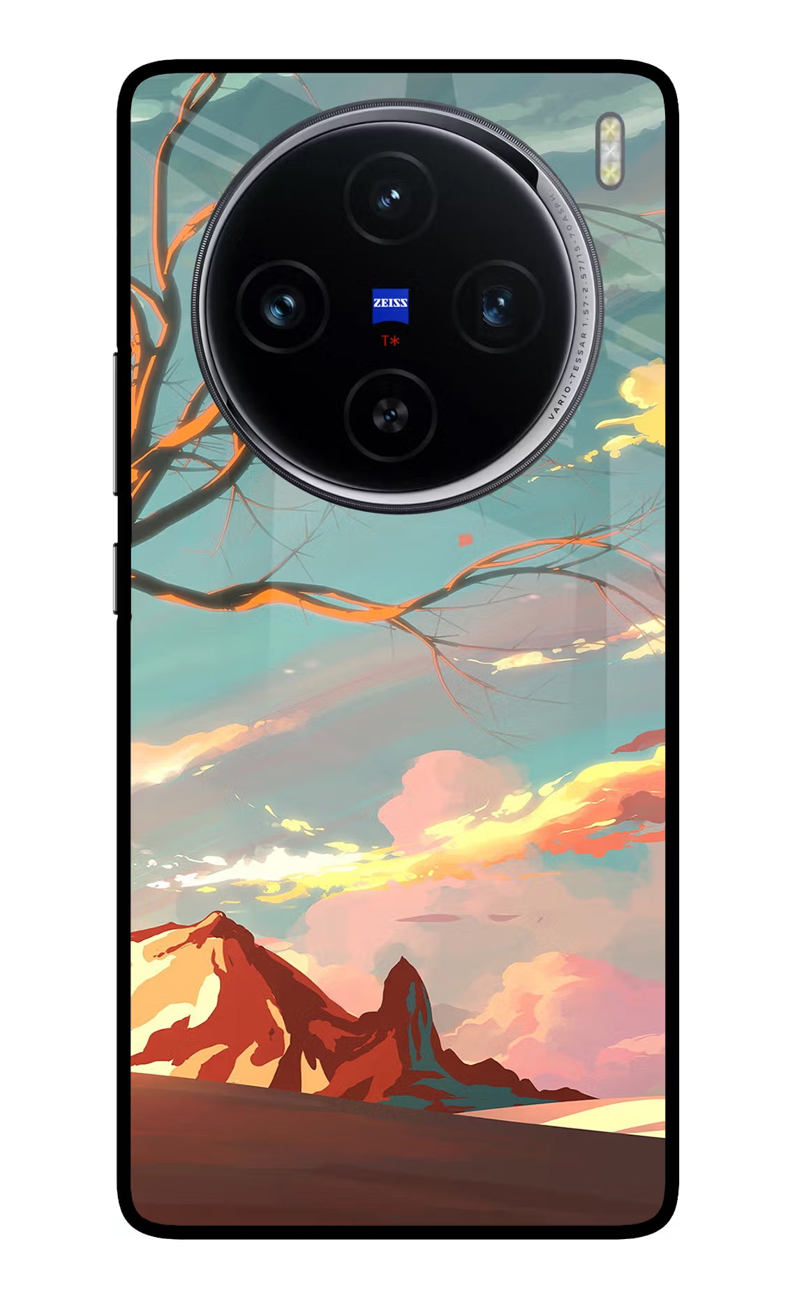 Scenery Vivo X100 Glass Case Back Cover by Casekaro