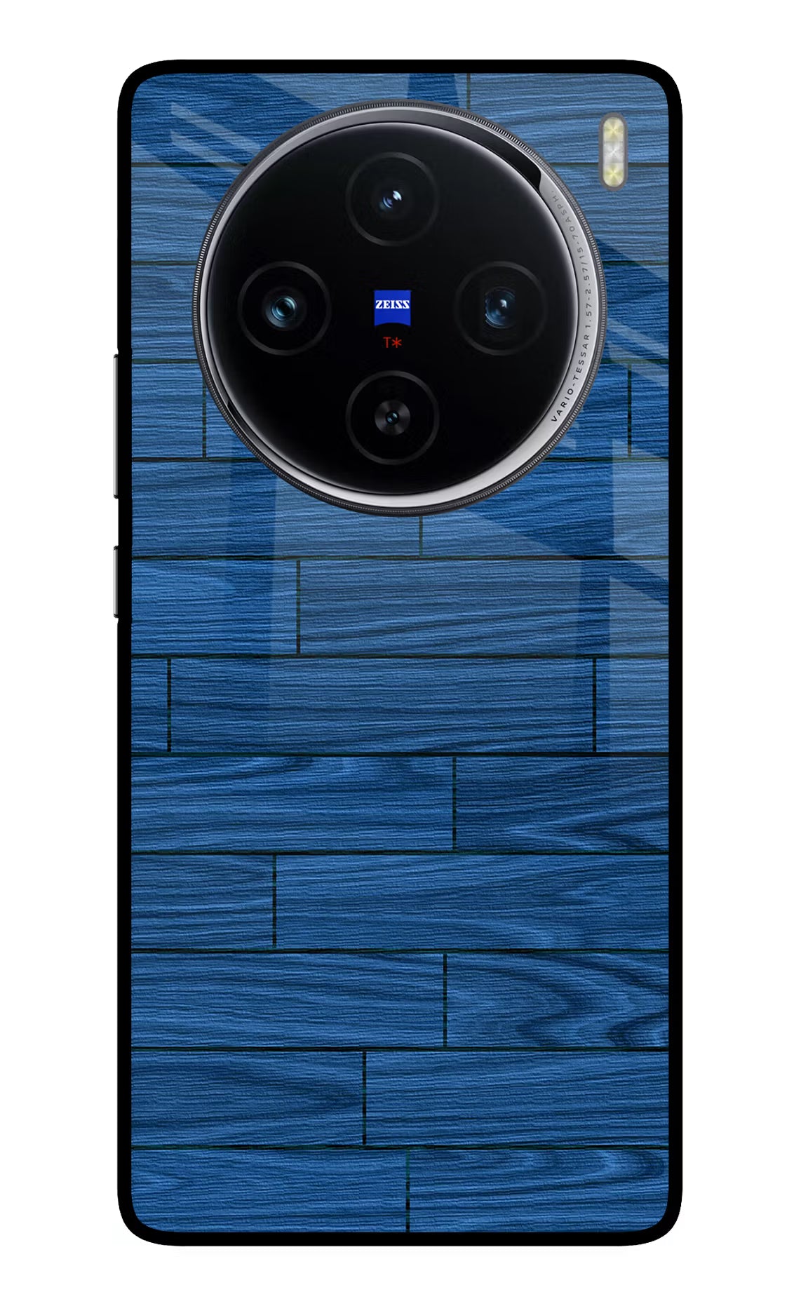 Wooden Texture Vivo X100 Glass Case Back Cover by Casekaro