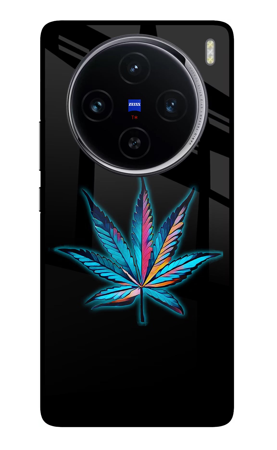 Weed Vivo X100 Glass Case Back Cover by Casekaro
