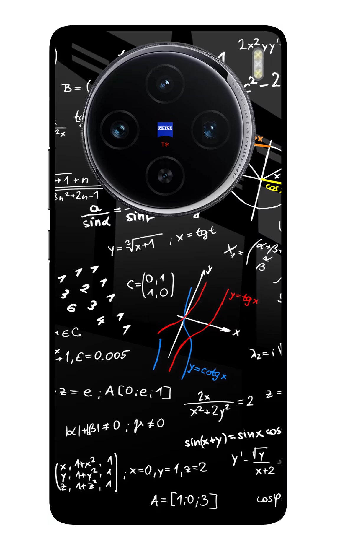 Mathematics Formula Vivo X100 Glass Case Back Cover by Casekaro