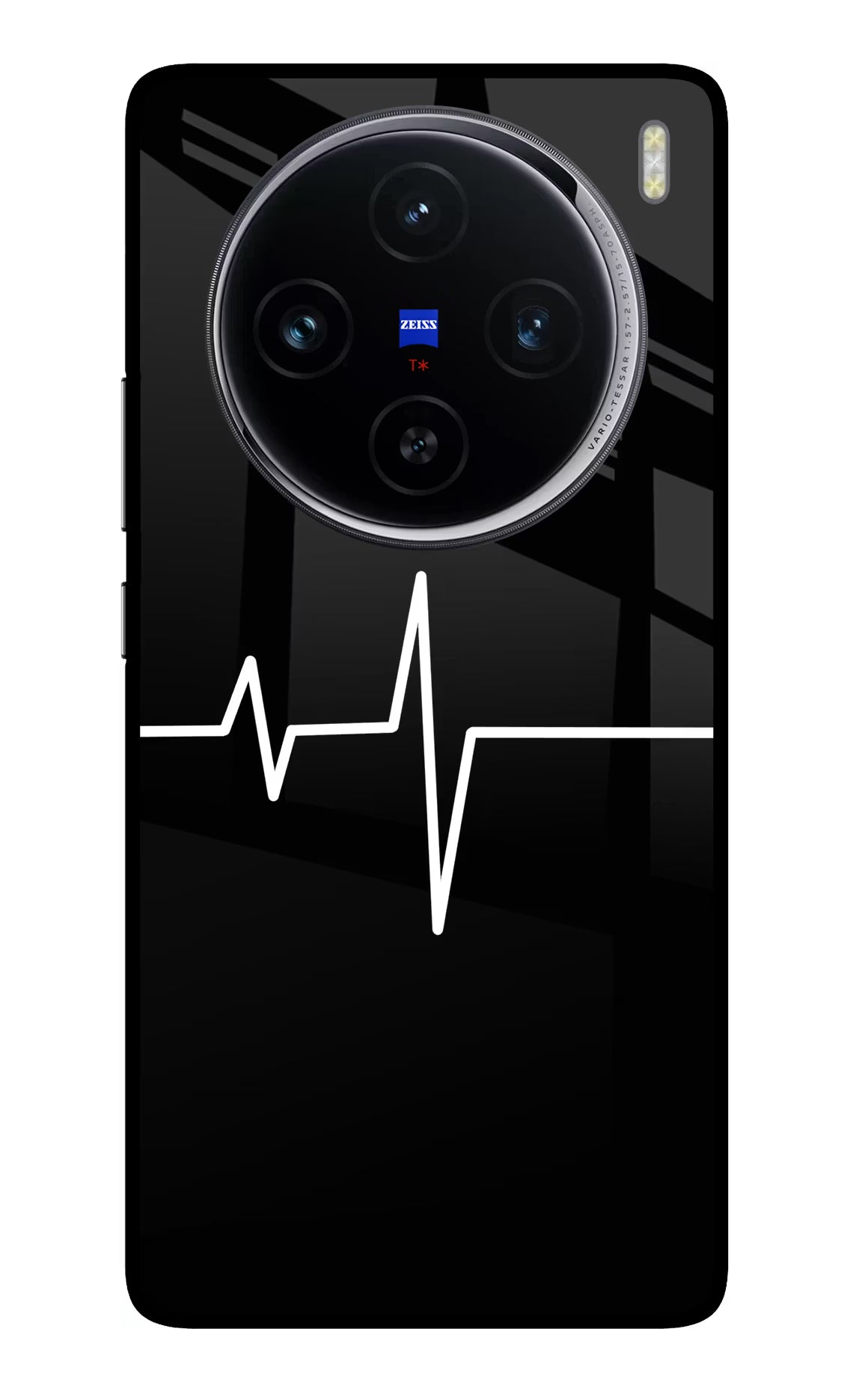 Heart Beats Vivo X100 Glass Case Back Cover by Casekaro