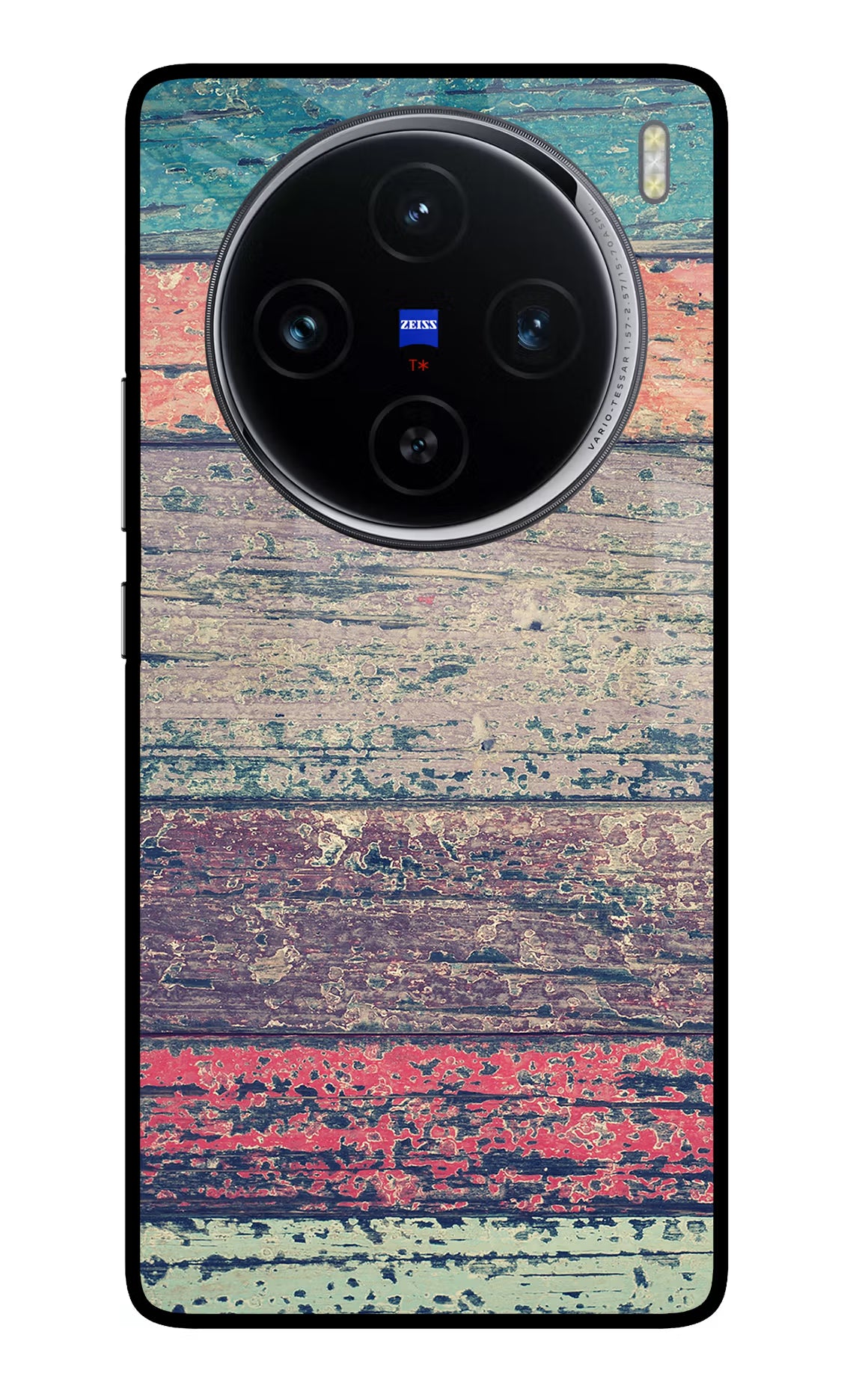 Colourful Wall Vivo X100 Glass Case Back Cover by Casekaro