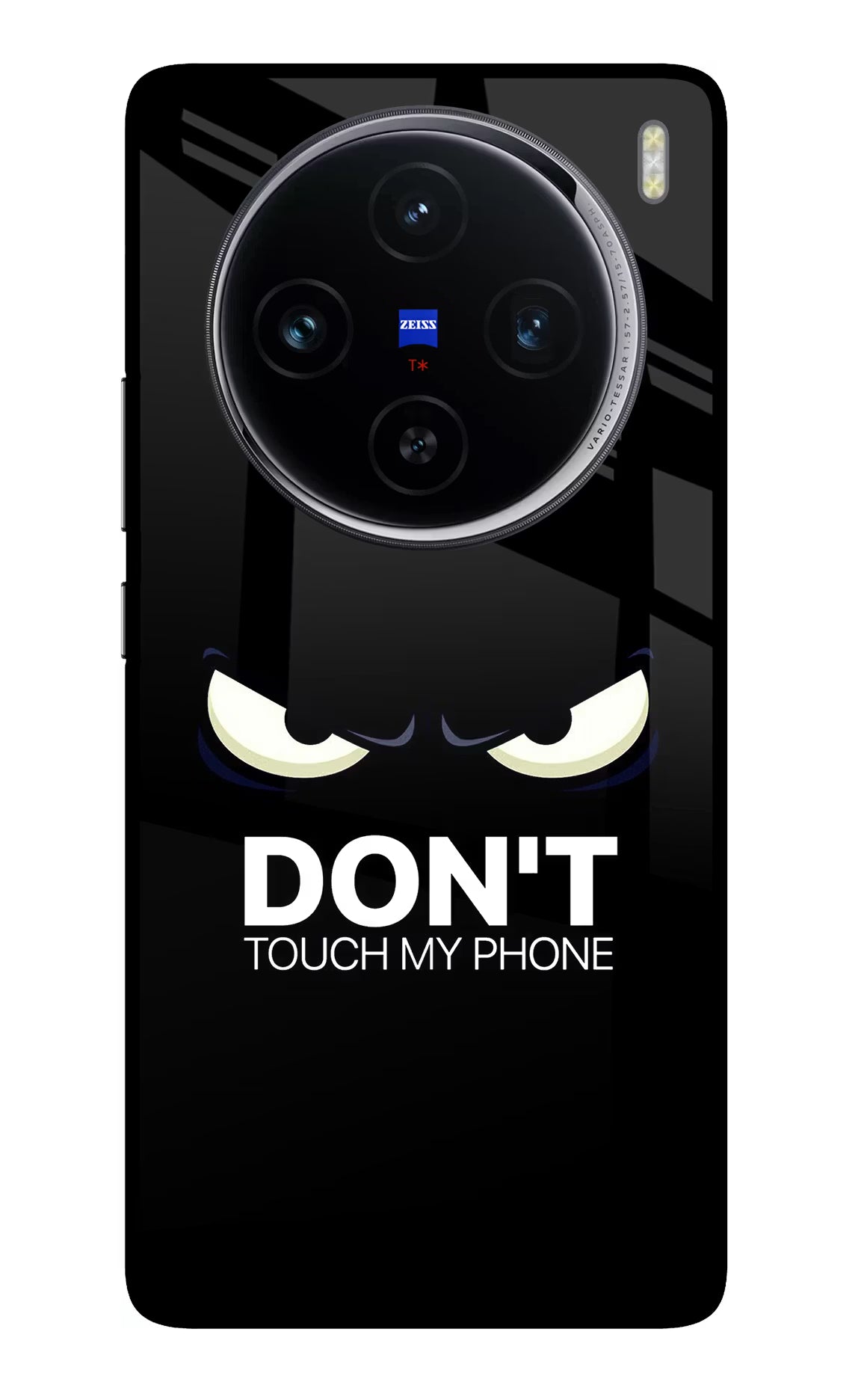 Don'T Touch My Phone Vivo X100 Glass Case Back Cover by Casekaro