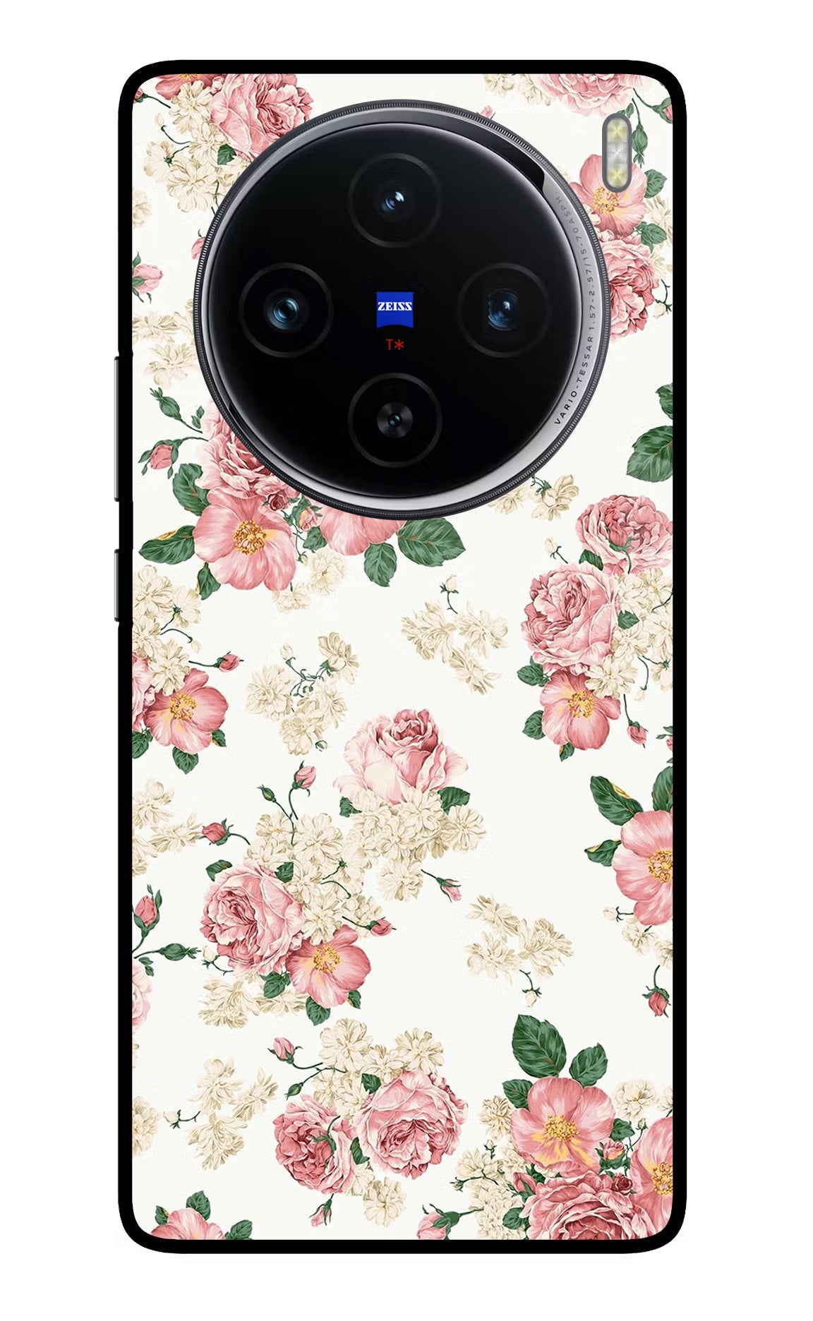 Flowers Vivo X100 Glass Case