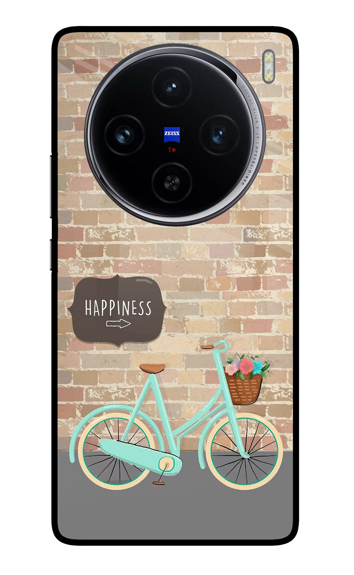 Happiness Artwork Vivo X100 Glass Case Back Cover by Casekaro