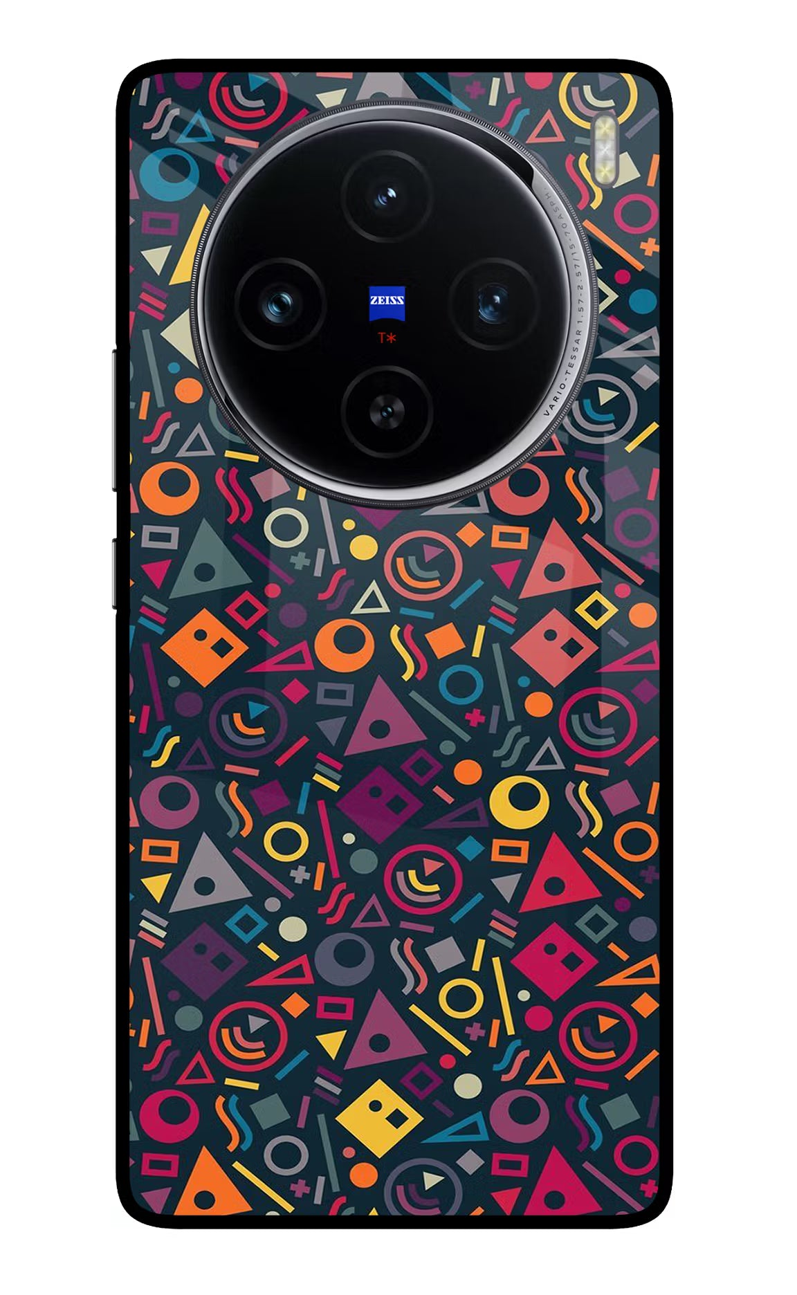 Geometric Abstract Vivo X100 Glass Case Back Cover by Casekaro