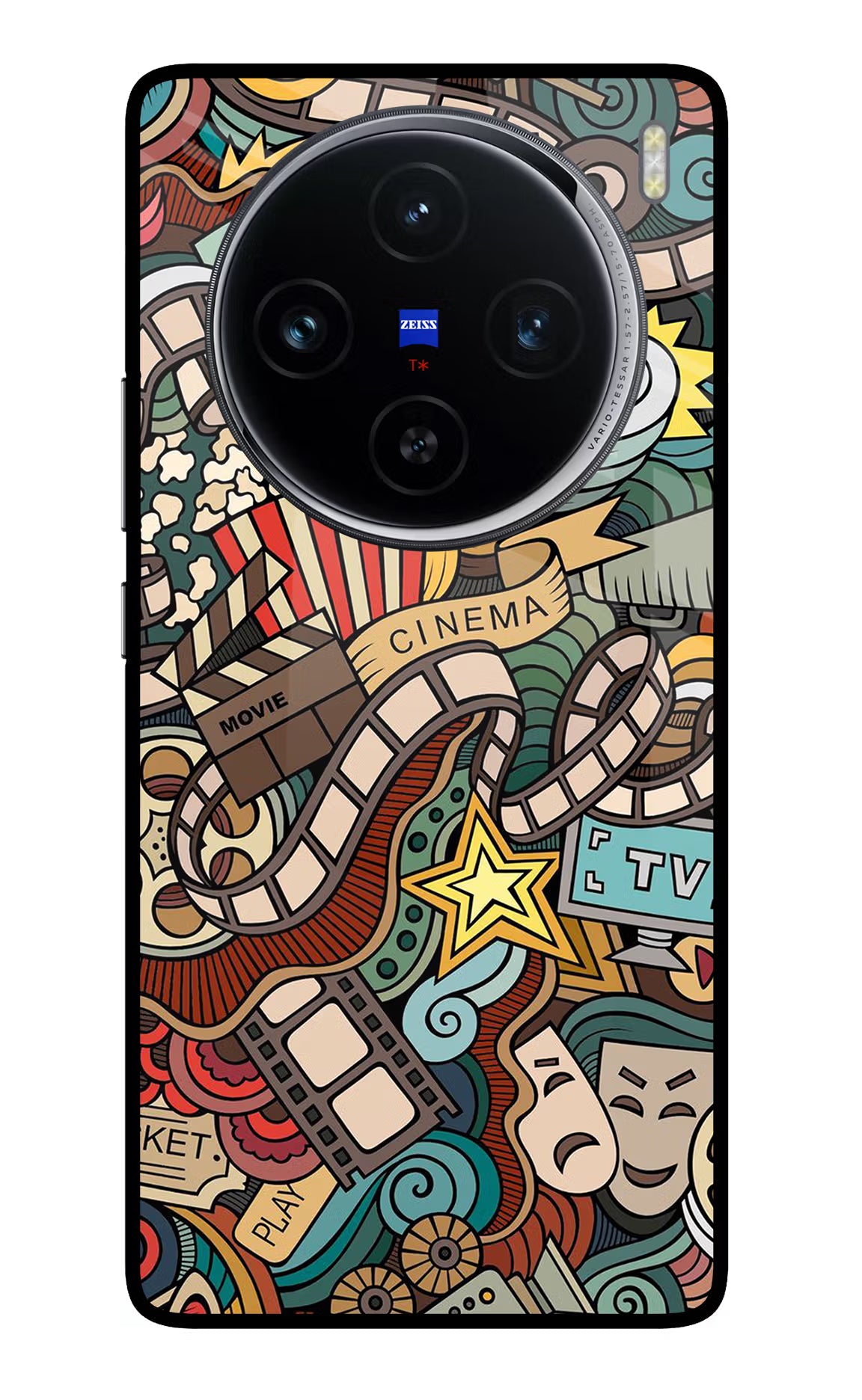 Cinema Abstract Vivo X100 Glass Case