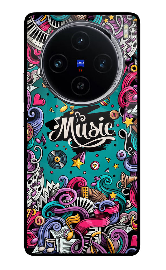 Music Graffiti Vivo X100 Glass Case