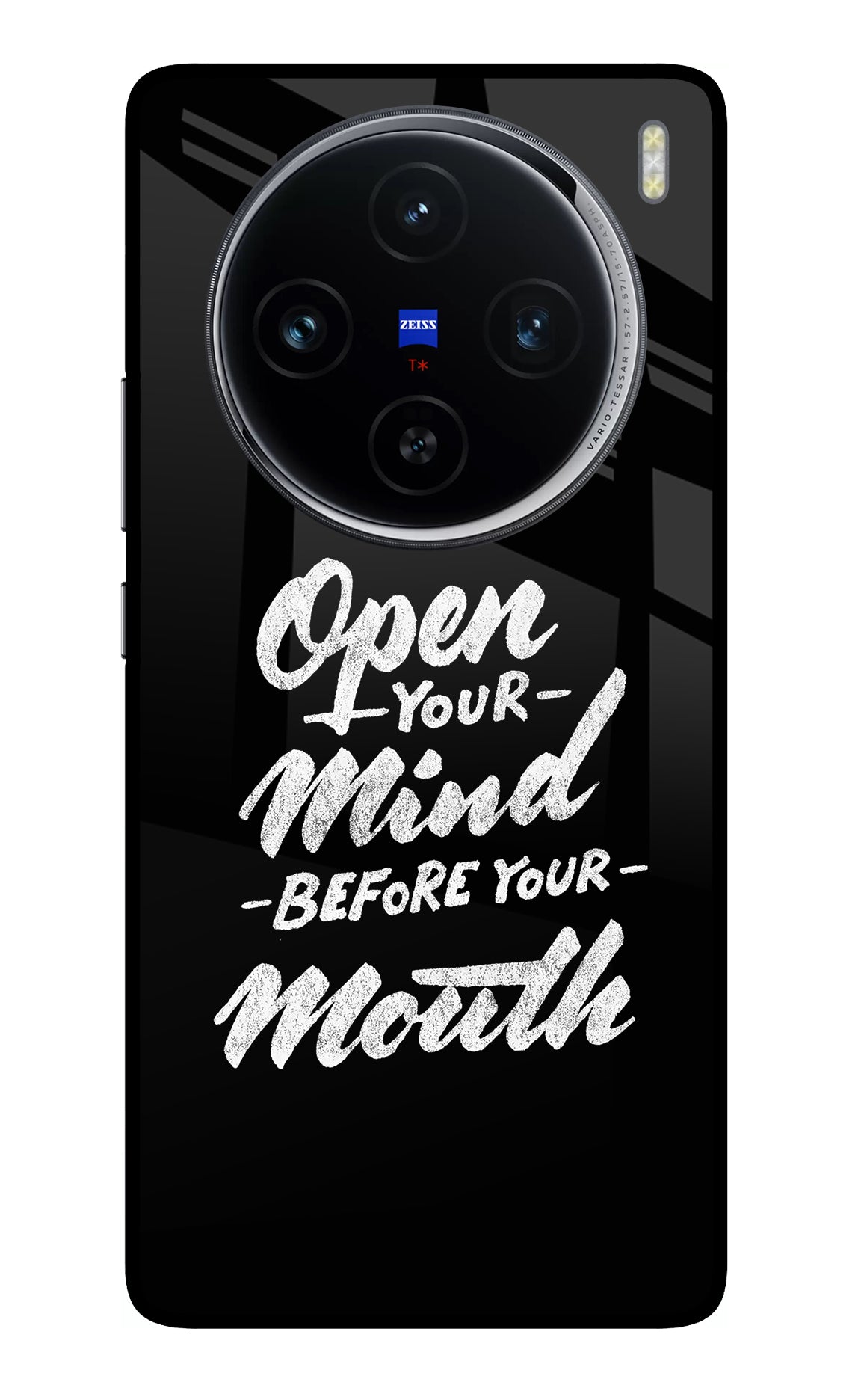 Open Your Mind Before Your Mouth Vivo X100 Back Cover