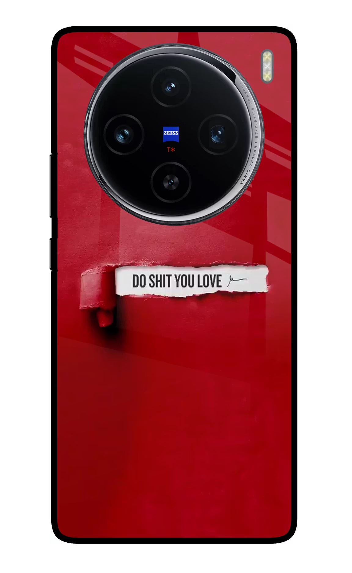 Do Shit You Love Vivo X100 Glass Case Back Cover by Casekaro