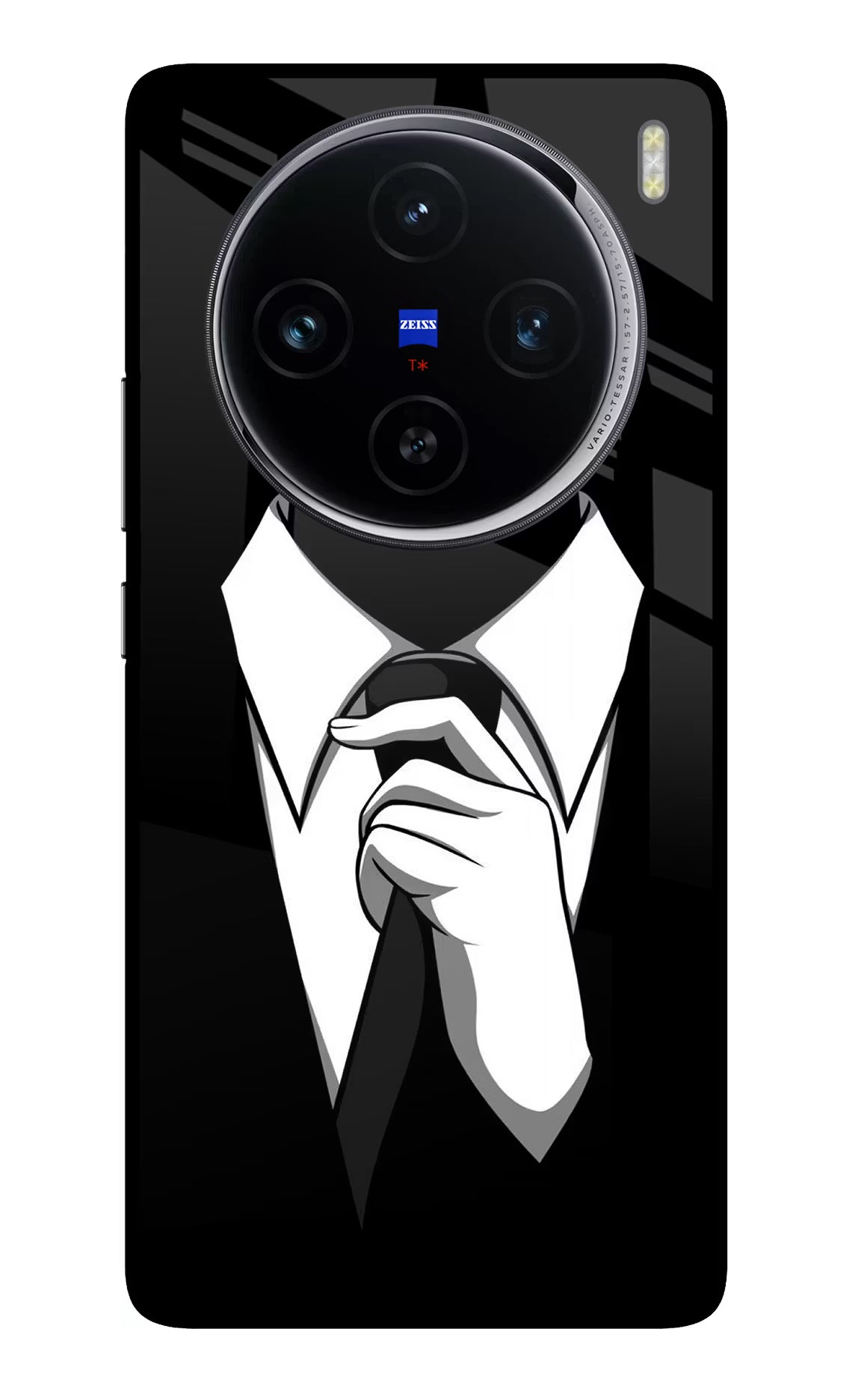 Black Tie Vivo X100 Glass Case