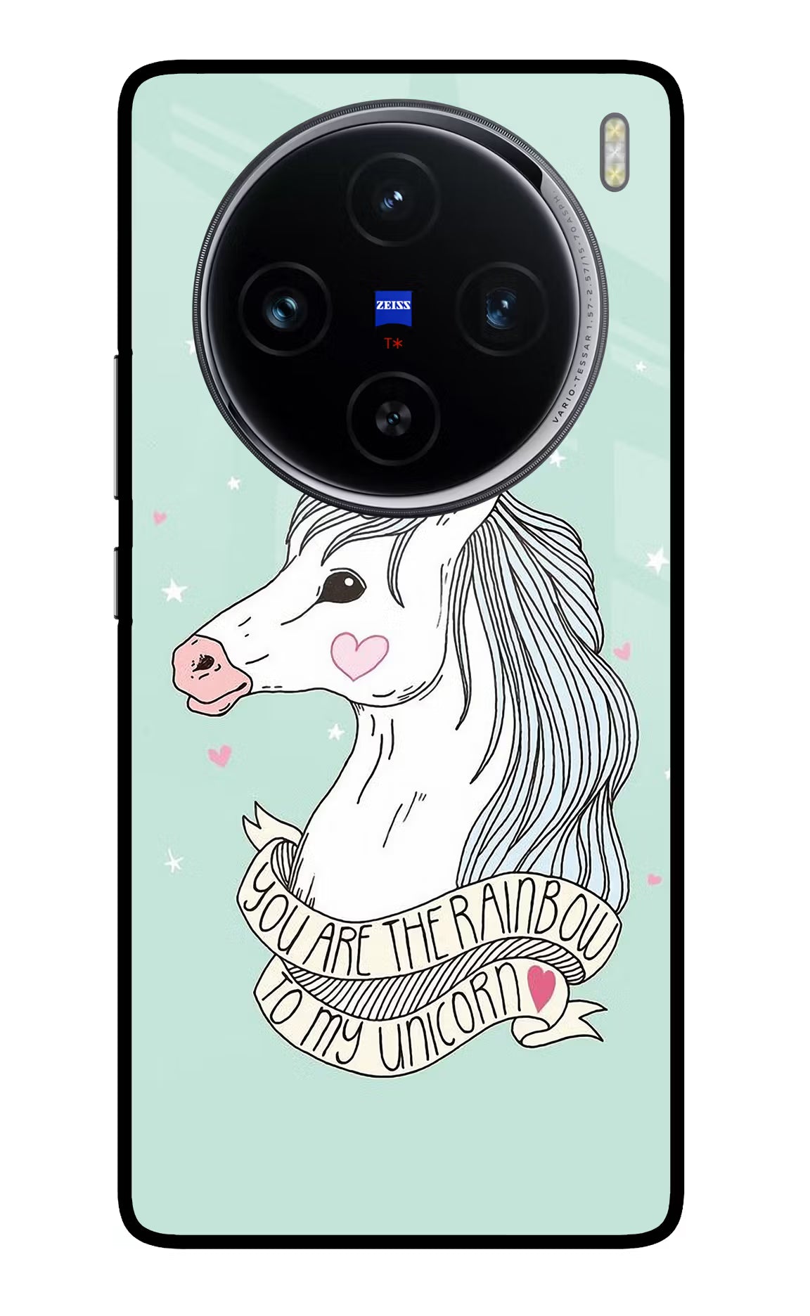 Unicorn Wallpaper Vivo X100 Glass Case Back Cover by Casekaro