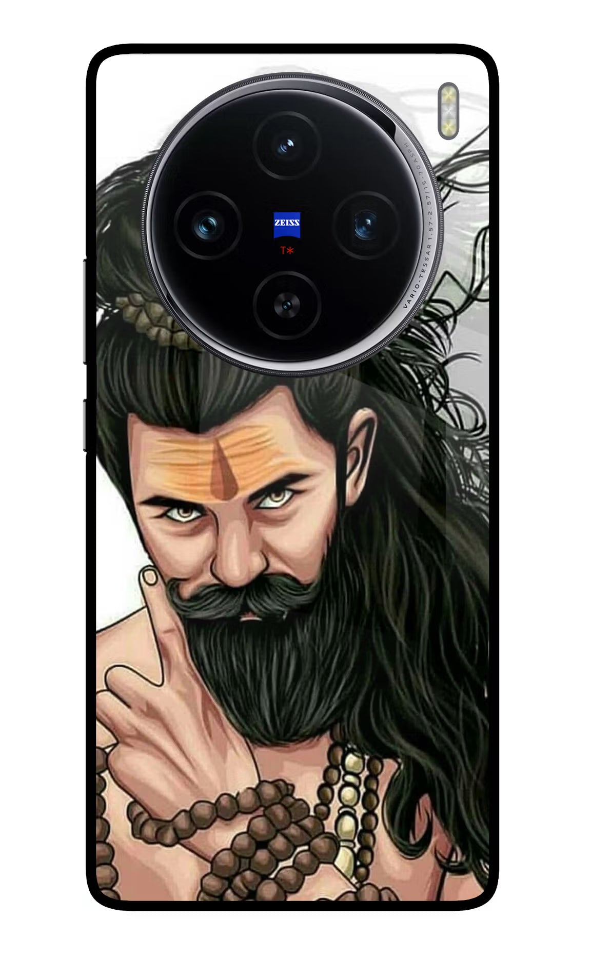 Mahadev Vivo X100 Glass Case Back Cover by Casekaro