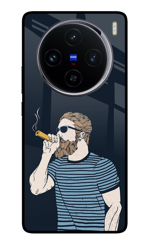 Smoking Vivo X100 Glass Case
