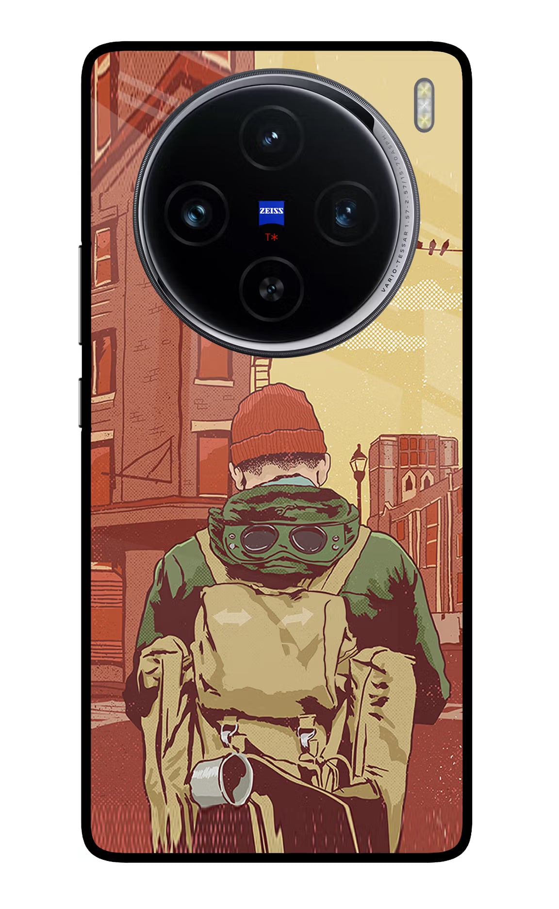 Adventurous Vivo X100 Glass Case Back Cover by Casekaro