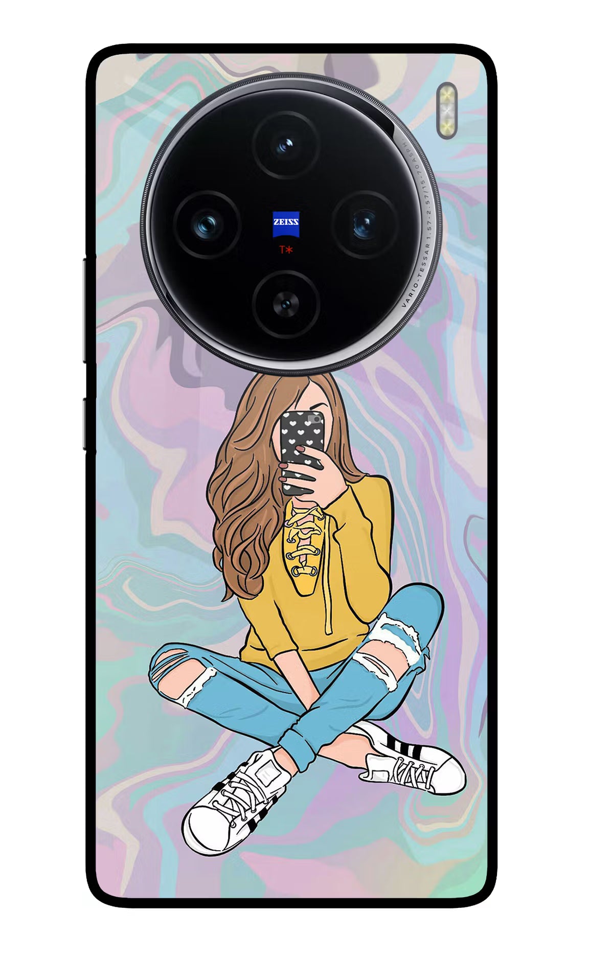 Selfie Girl Vivo X100 Glass Case