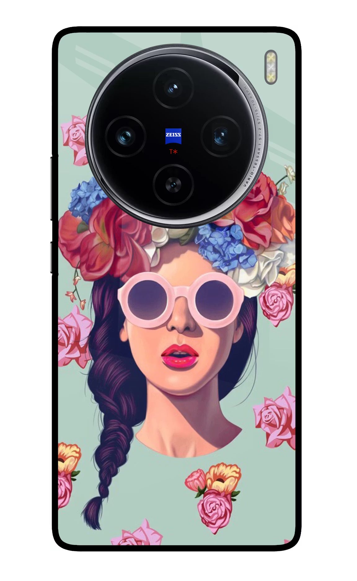Pretty Girl Vivo X100 Glass Case Back Cover by Casekaro