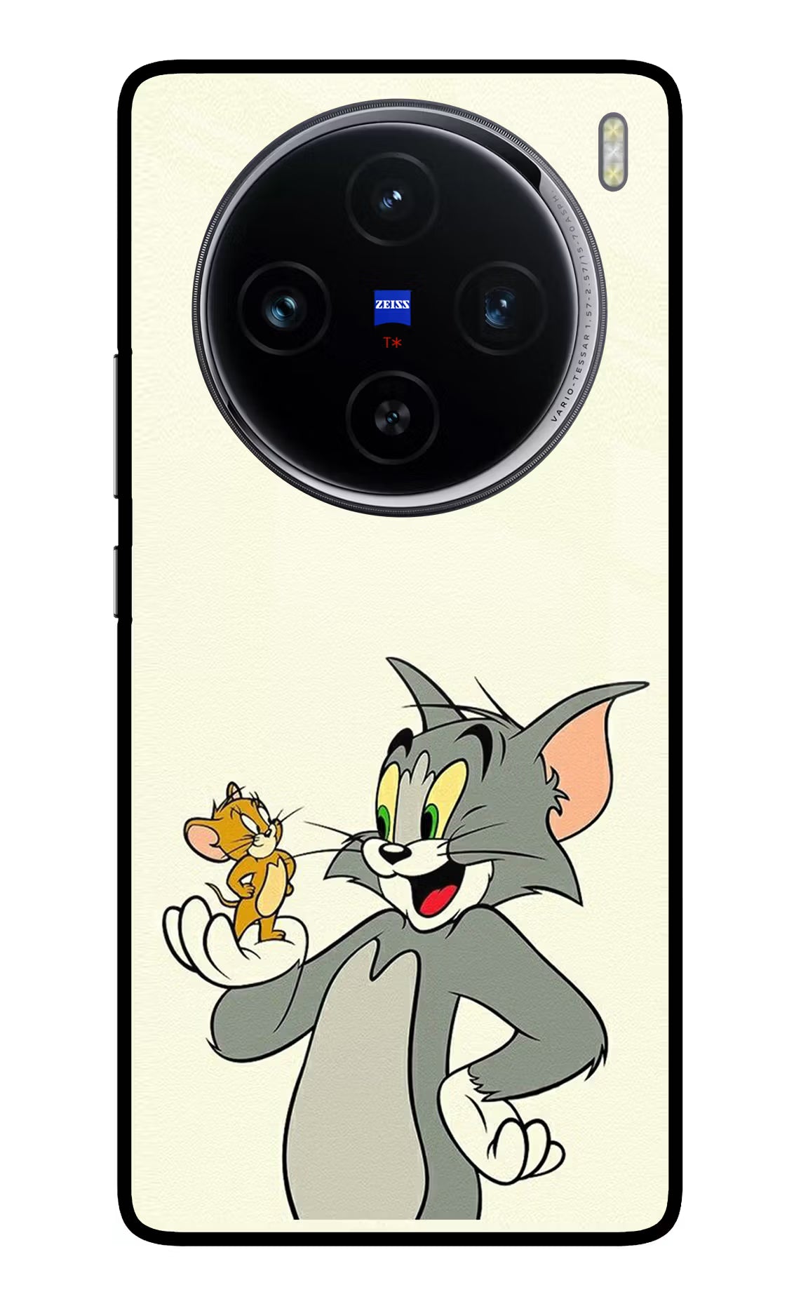 Tom & Jerry Vivo X100 Glass Case Back Cover by Casekaro