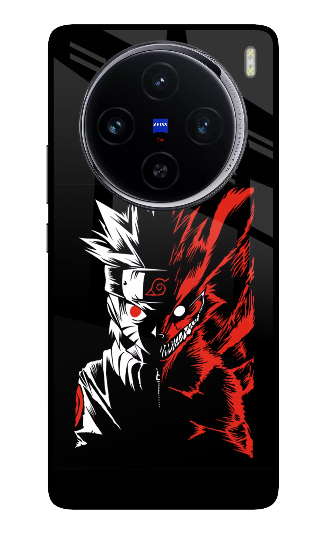 Naruto Two Face Vivo X100 Glass Case Back Cover by Casekaro