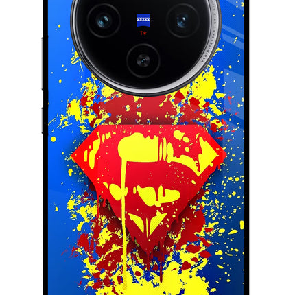 Superman logo Vivo X100 Glass Case