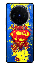 Superman logo Vivo X100 Glass Case