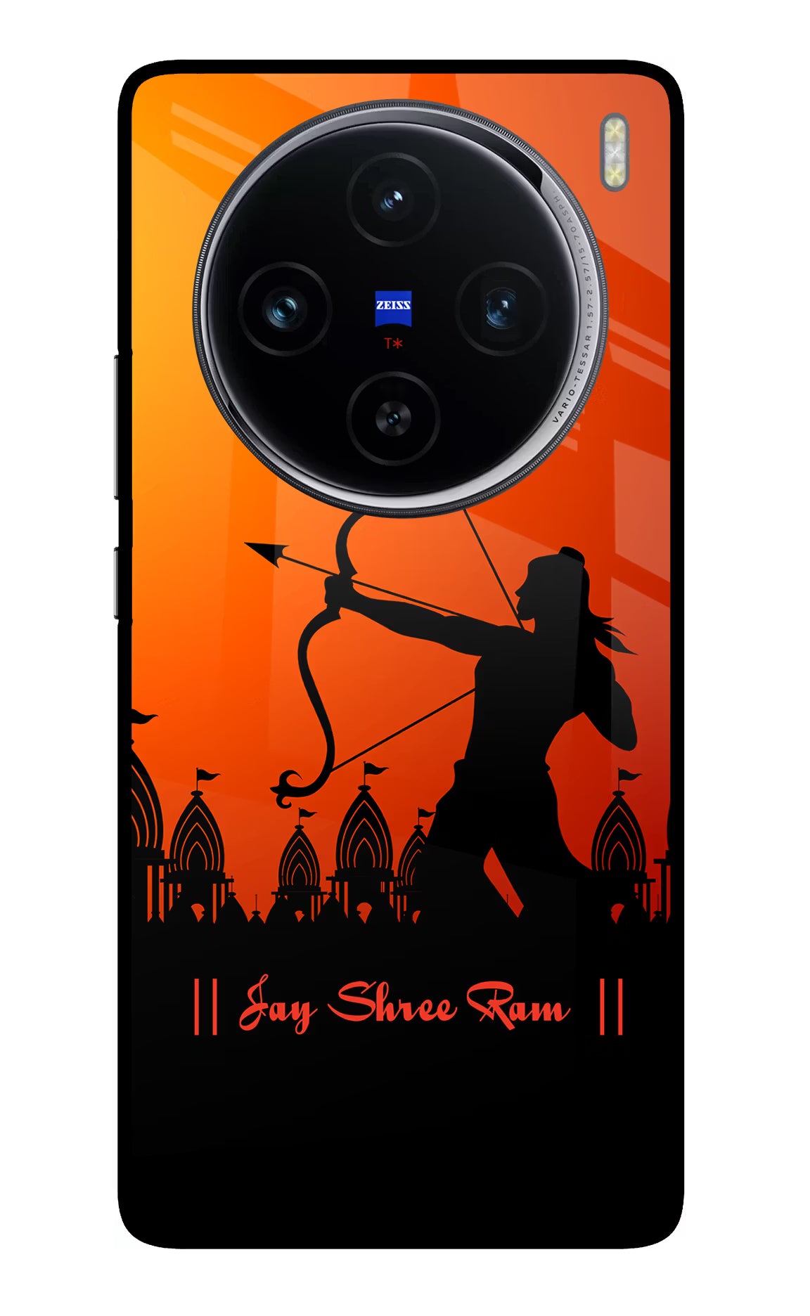 Lord Ram - 4 Vivo X100 Glass Case Back Cover by Casekaro