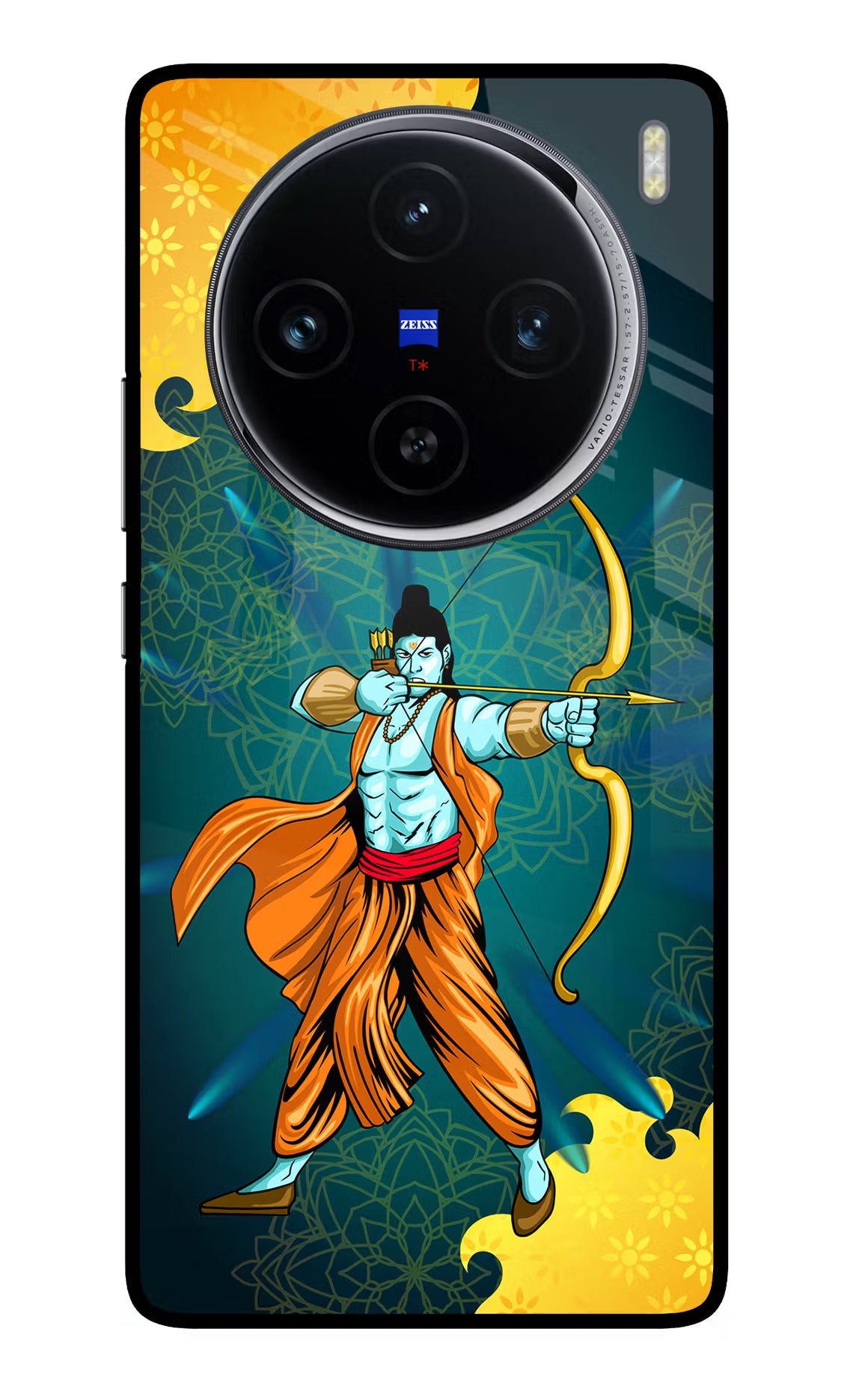 Lord Ram - 6 Vivo X100 Glass Case Back Cover by Casekaro