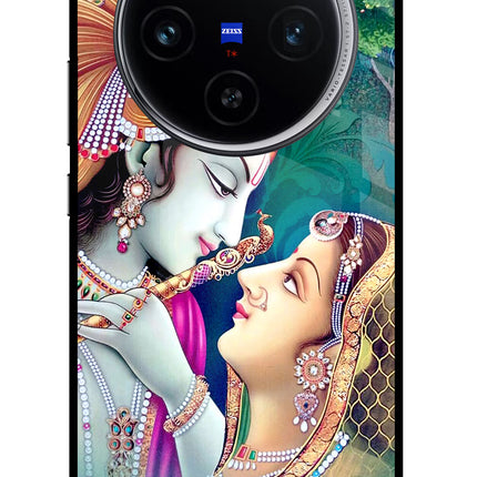 Lord Radha Krishna Vivo X100 Glass Case