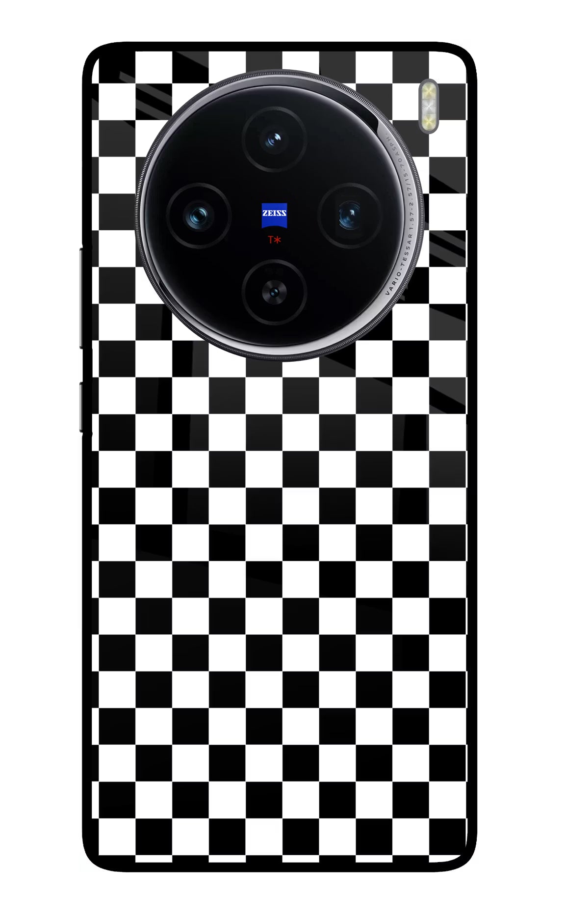 Chess Board Vivo X100 Glass Case Back Cover by Casekaro