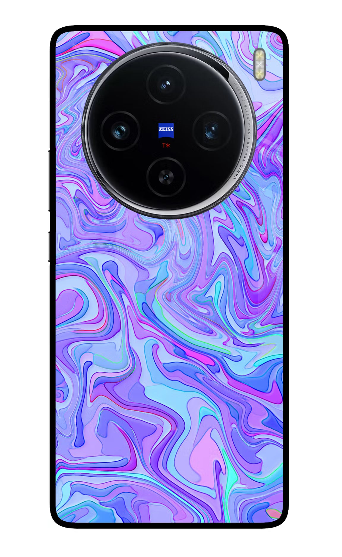 Glitter Vivo X100 Glass Case Back Cover by Casekaro