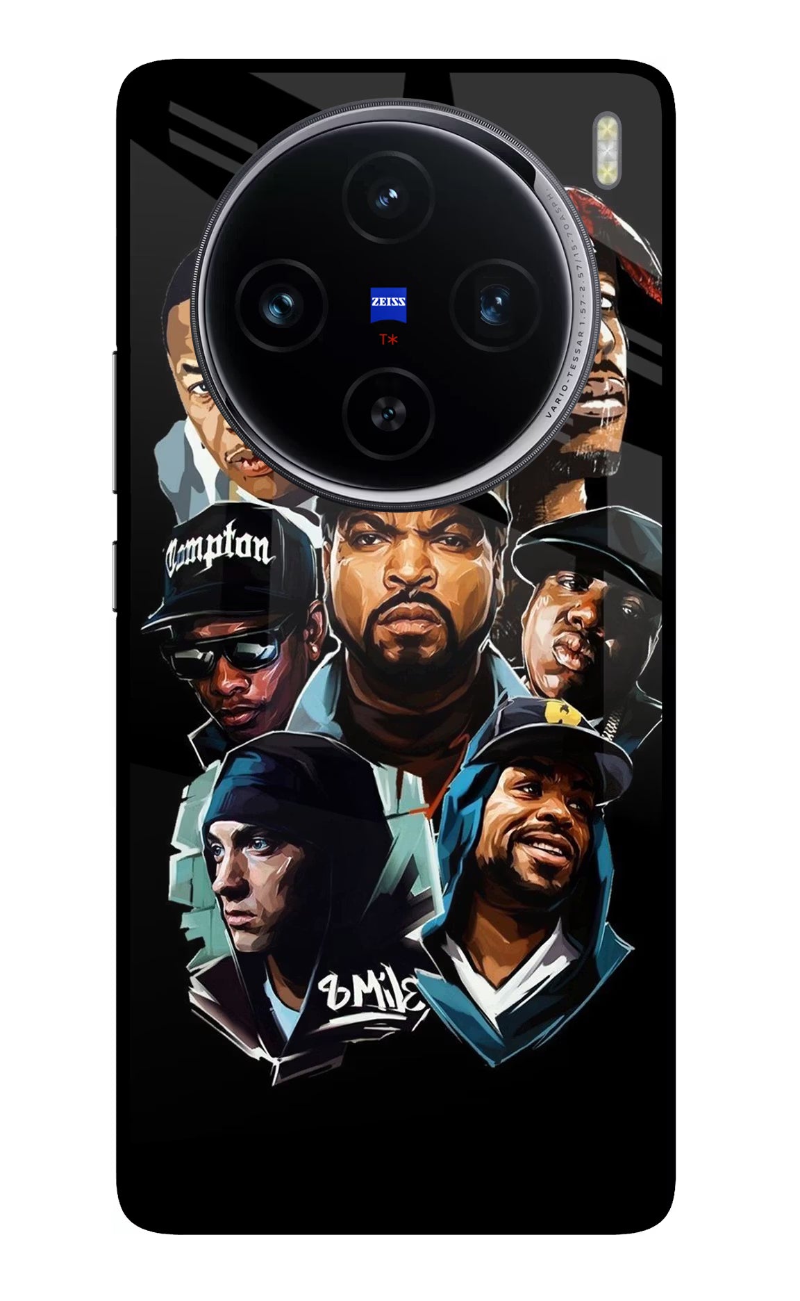 Rappers Vivo X100 Glass Case Back Cover by Casekaro