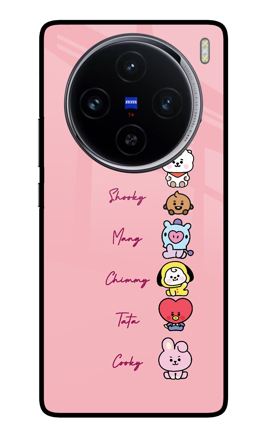 BTS names Vivo X100 Glass Case Back Cover by Casekaro