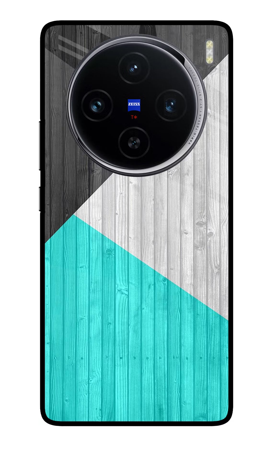 Wooden Abstract Vivo X100 Glass Case Back Cover by Casekaro