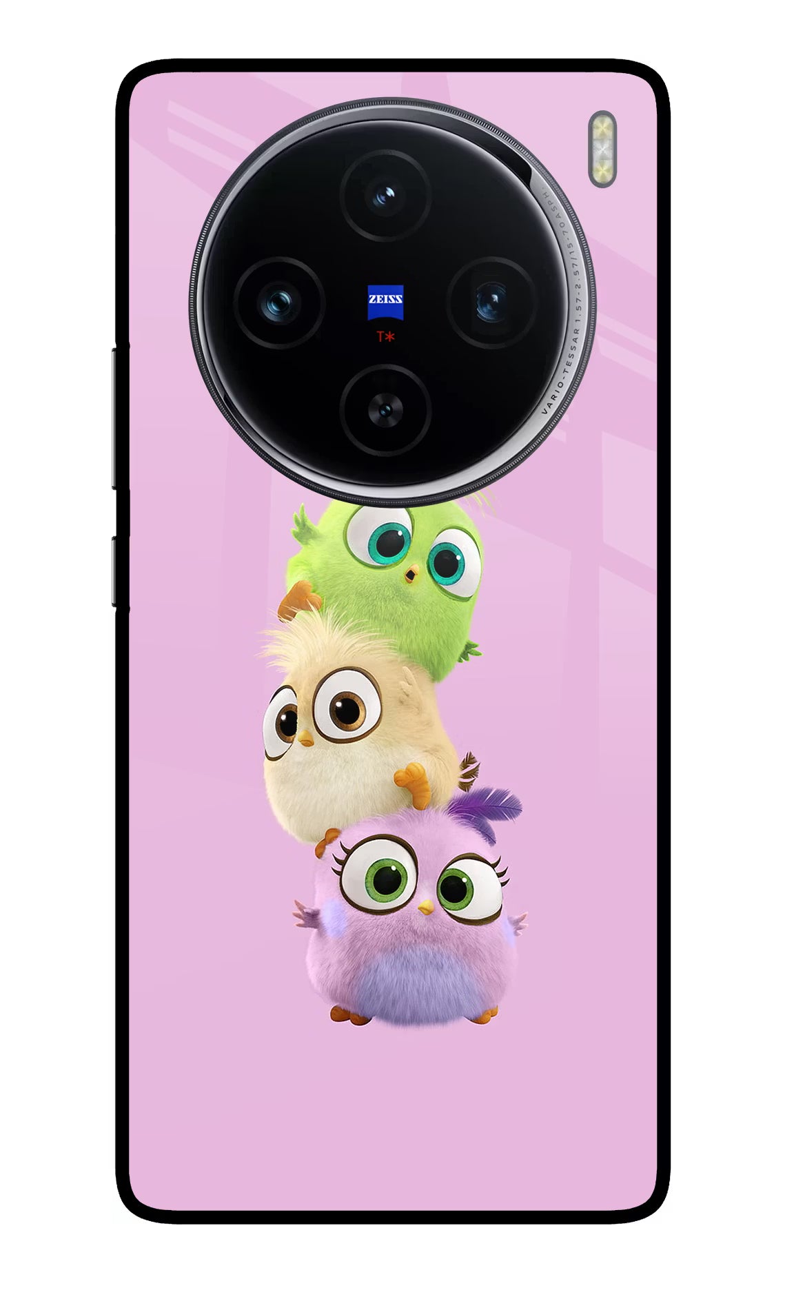 Cute Little Birds Vivo X100 Glass Case Back Cover by Casekaro
