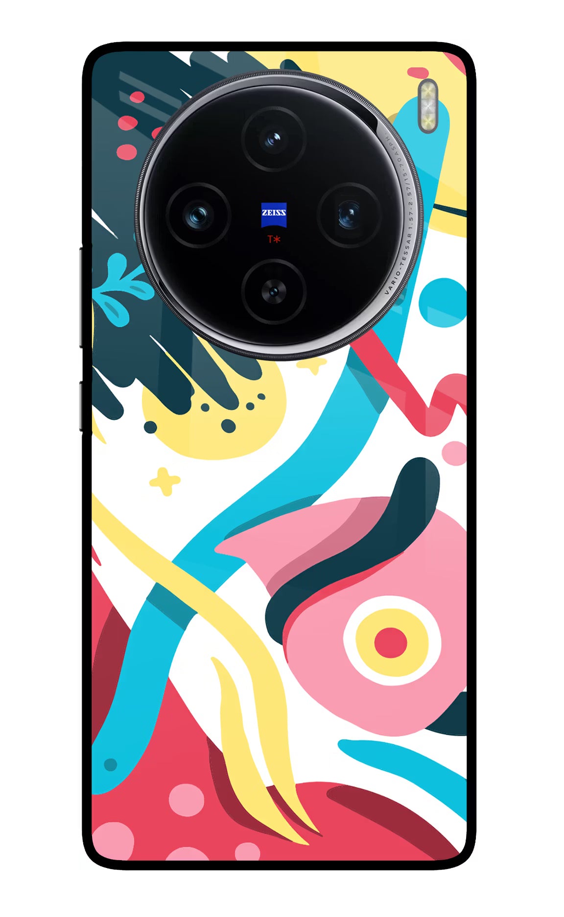 Trippy Vivo X100 Glass Case Back Cover by Casekaro