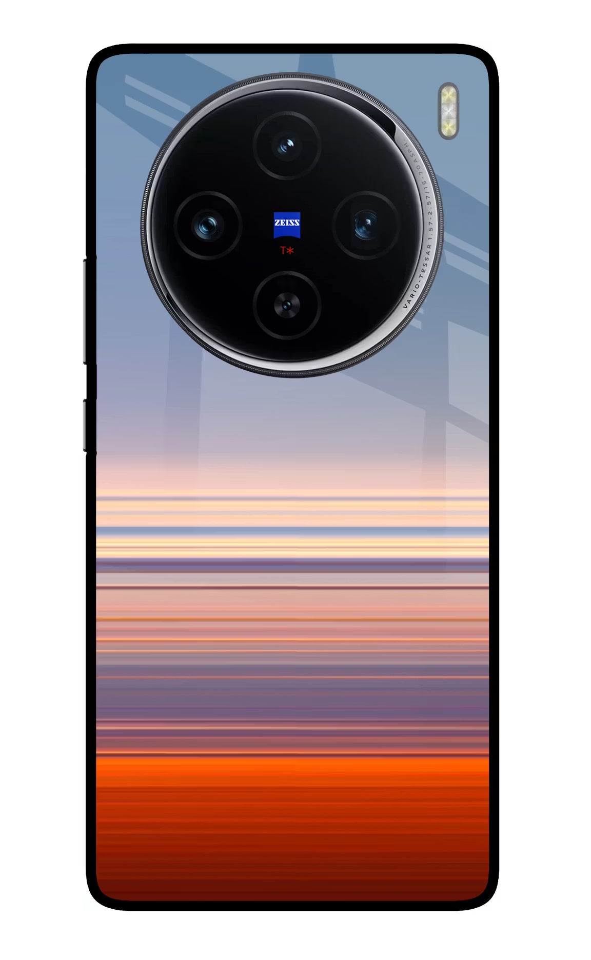 Morning Colors Vivo X100 Glass Case Back Cover by Casekaro