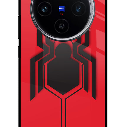 Spider Vivo X100 Glass Case Back Cover by Casekaro