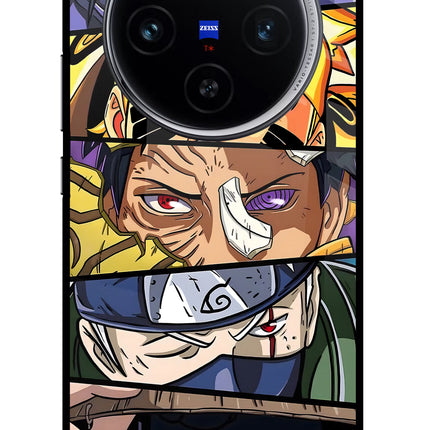 Naruto Character Vivo X100 Glass Case Back Cover by Casekaro