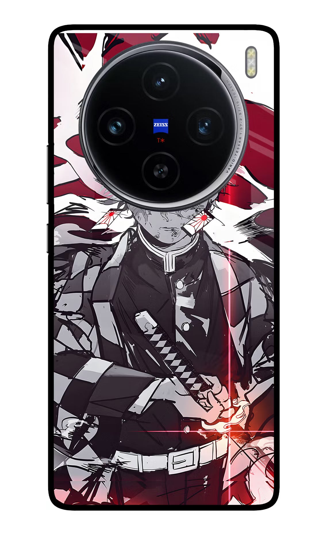 Demon Slayer Vivo X100 Glass Case Back Cover by Casekaro