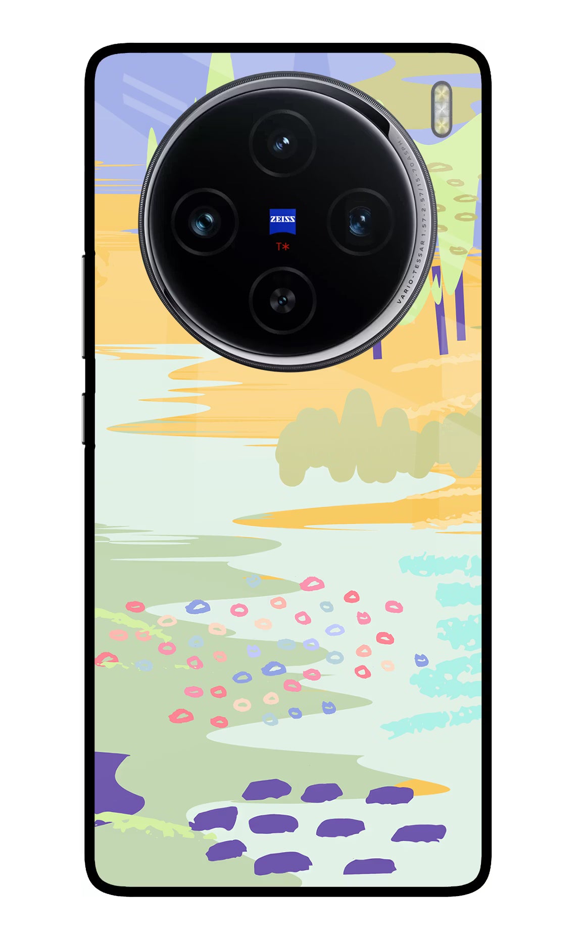 Scenery Vivo X100 Glass Case Back Cover by Casekaro