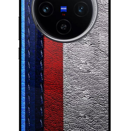 BMW Stripes Vivo X100 Glass Case