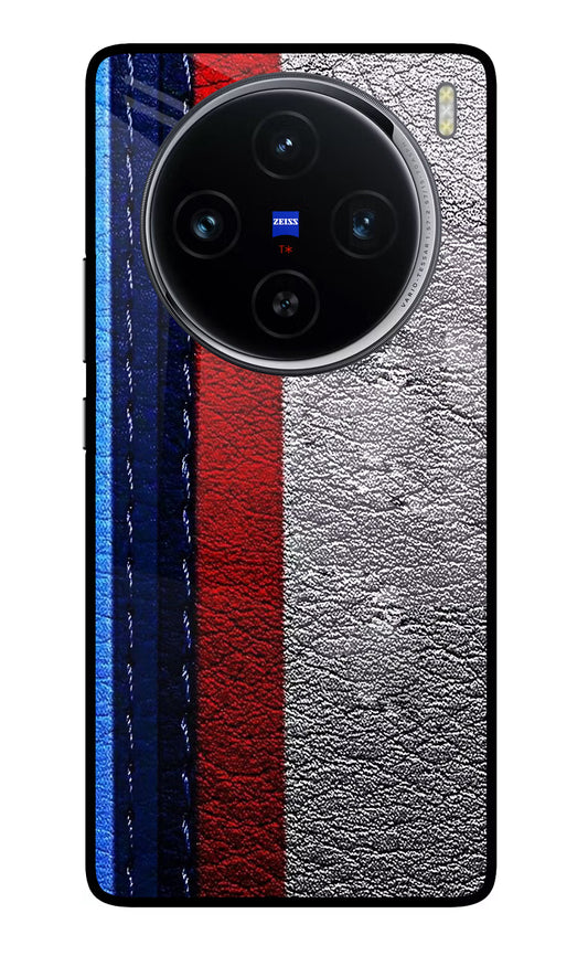 BMW Stripes Vivo X100 Glass Case