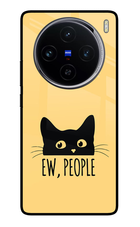 Ew People Catitude Vivo X100 Glass Case