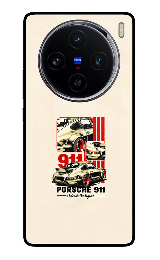 Classic Porsche 911 Vivo X100 Glass Case
