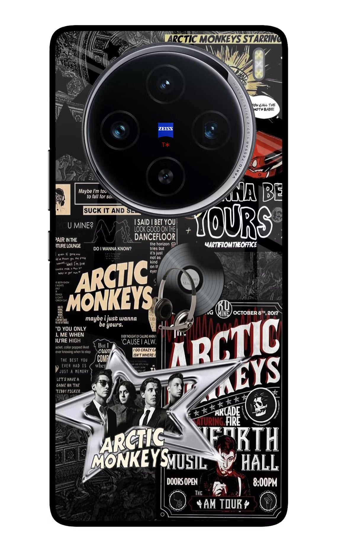 Arctic Monkeys Vivo X100 Glass Case Back Cover by Casekaro